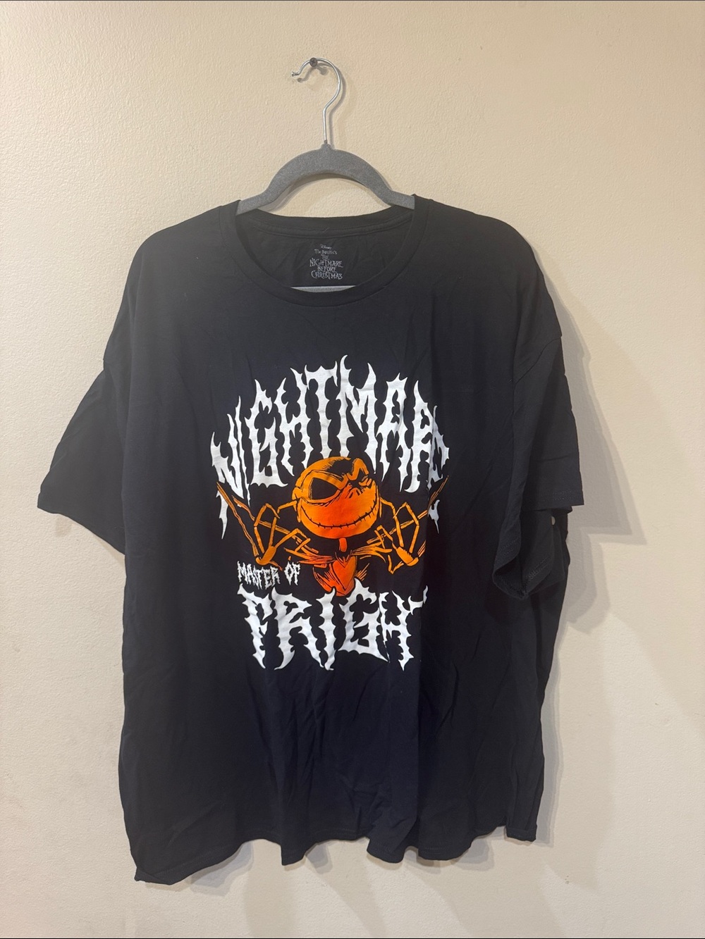 Black Disney The Nightmare Before Christmas Nightmare Master of Fright Shirt 3XL